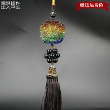 起亞秀爾汽車掛件保平安符佛珠掛飾水晶飾品創(chuàng)意貔貅車載用品